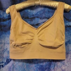 Rhonda Shear Tan Seamless Bra